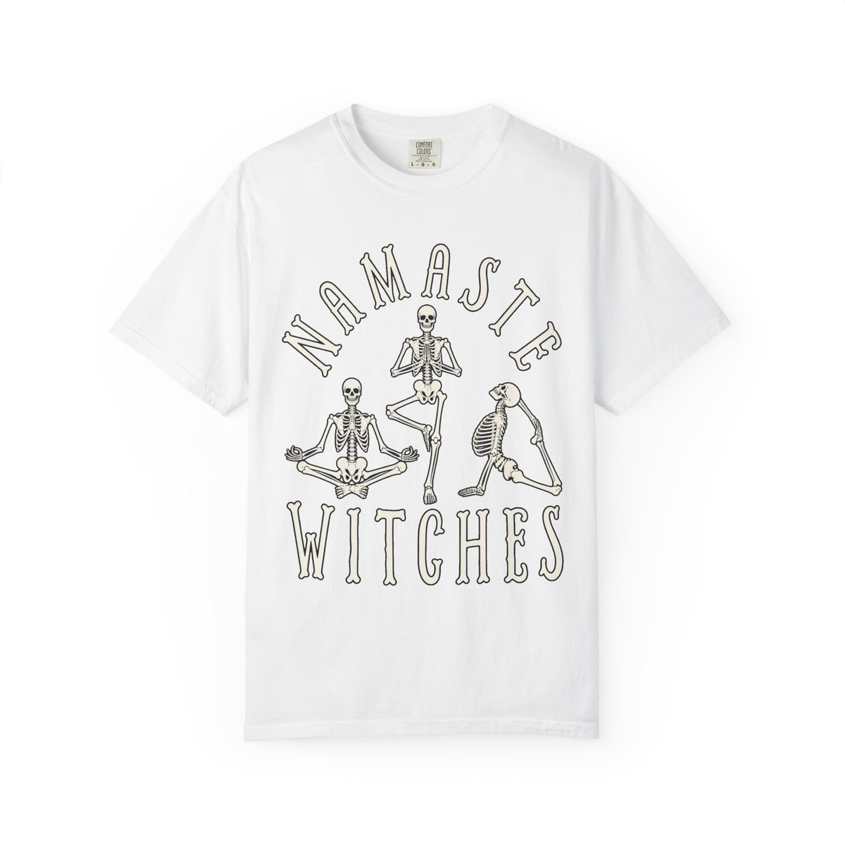Namaste Witches T-Shirt — Skeleton Yoga Halloween Tee - Boo Crew Boutique