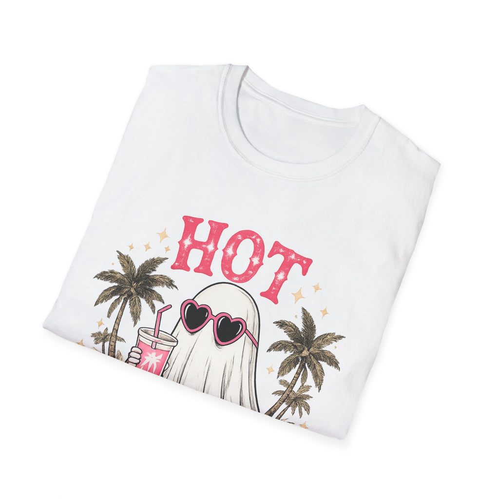 "Hot Ghoul Summer" Ghost Beach Tee - Boo Crew Boutique