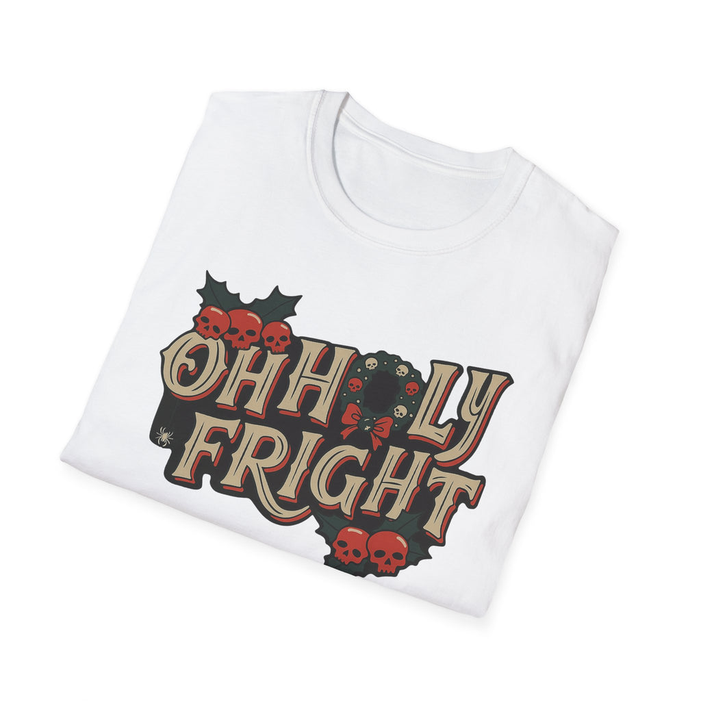 Merry Creepmas Tee, Spooky Xmas Shirt, Oh Holly Fright Tee, Xmas Horror Top, Party Tee, Gift for Horror Fan