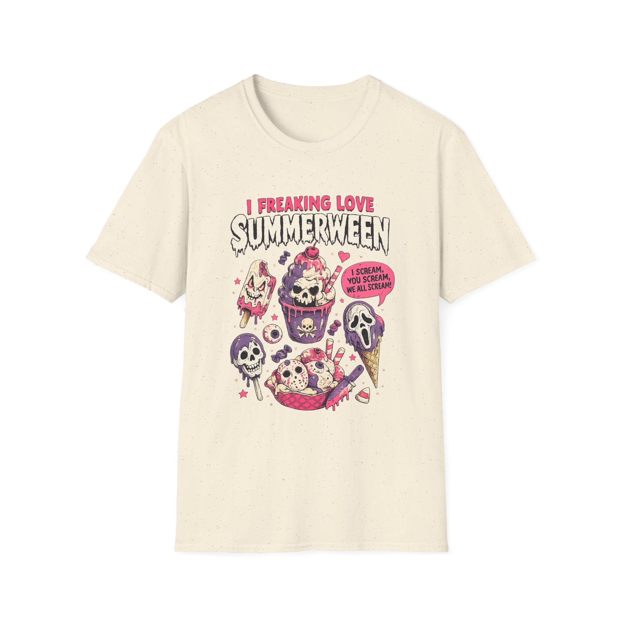 “I Freaking Love Summerween” Cute Spooky Ice Cream Graphic - Boo Crew Boutique