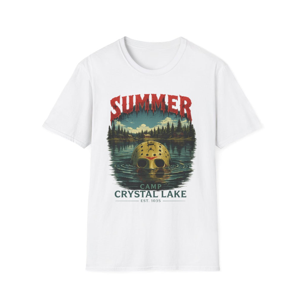 Summer Camp Crystal Lake T-Shirt — Retro Horror Lake Graphic