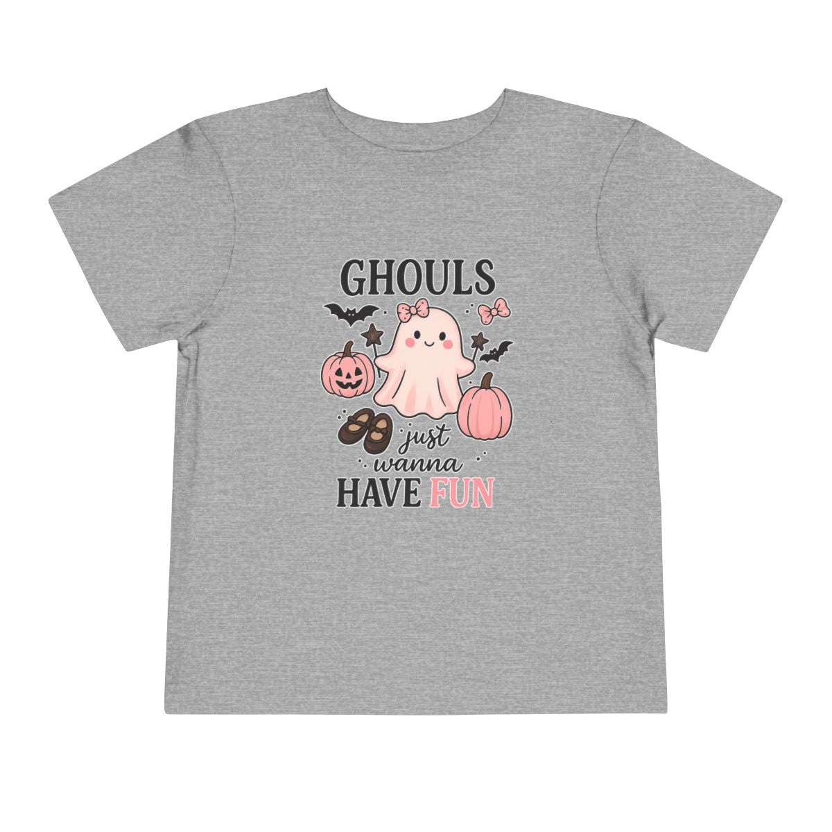 Toddler Tee — "Ghouls Just Wanna Have Fun" Halloween Ghost Shirt - Boo Crew Boutique