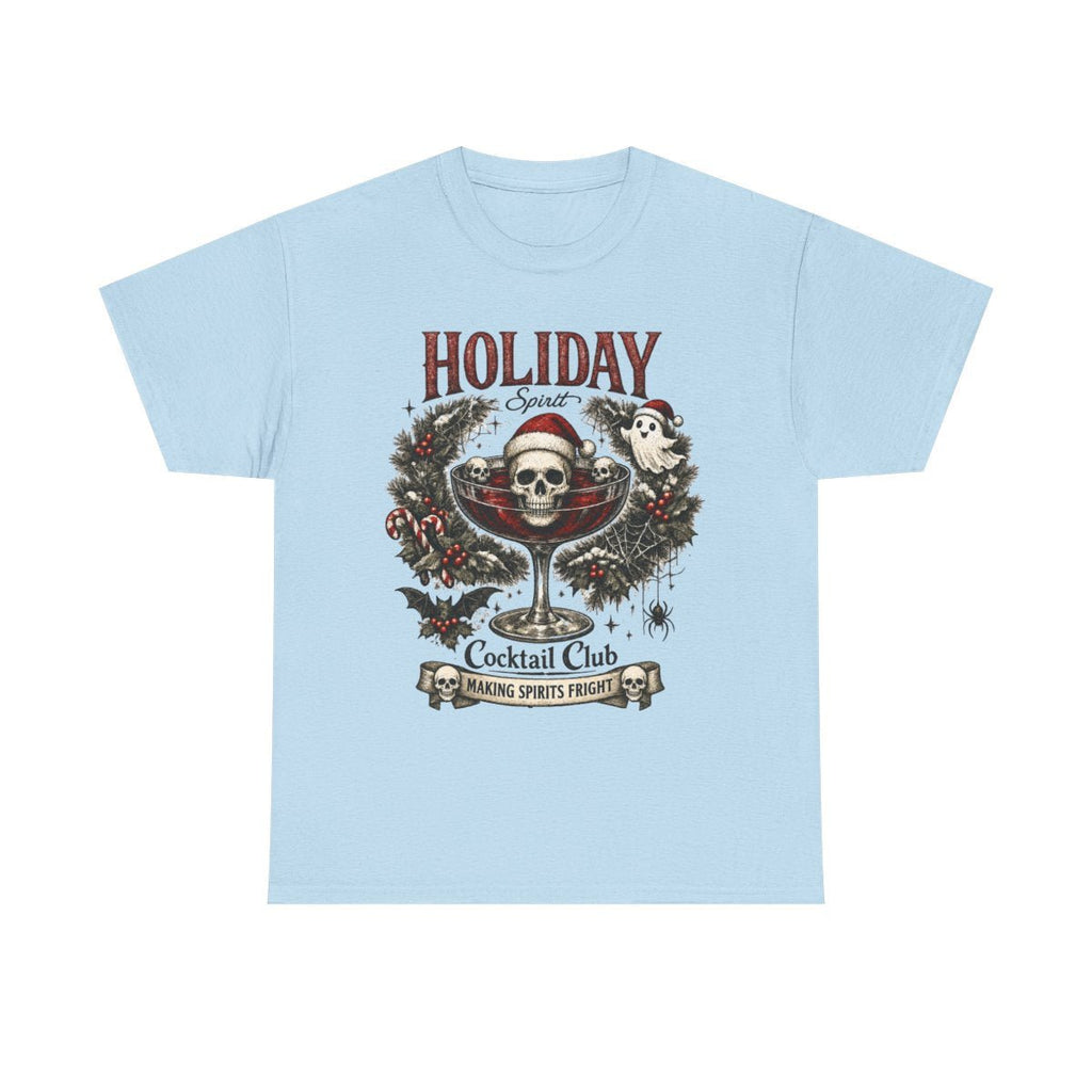 Holiday Cocktail Club T-Shirt — Festive Christmas Cocktail Graphic Tee - Boo Crew Boutique