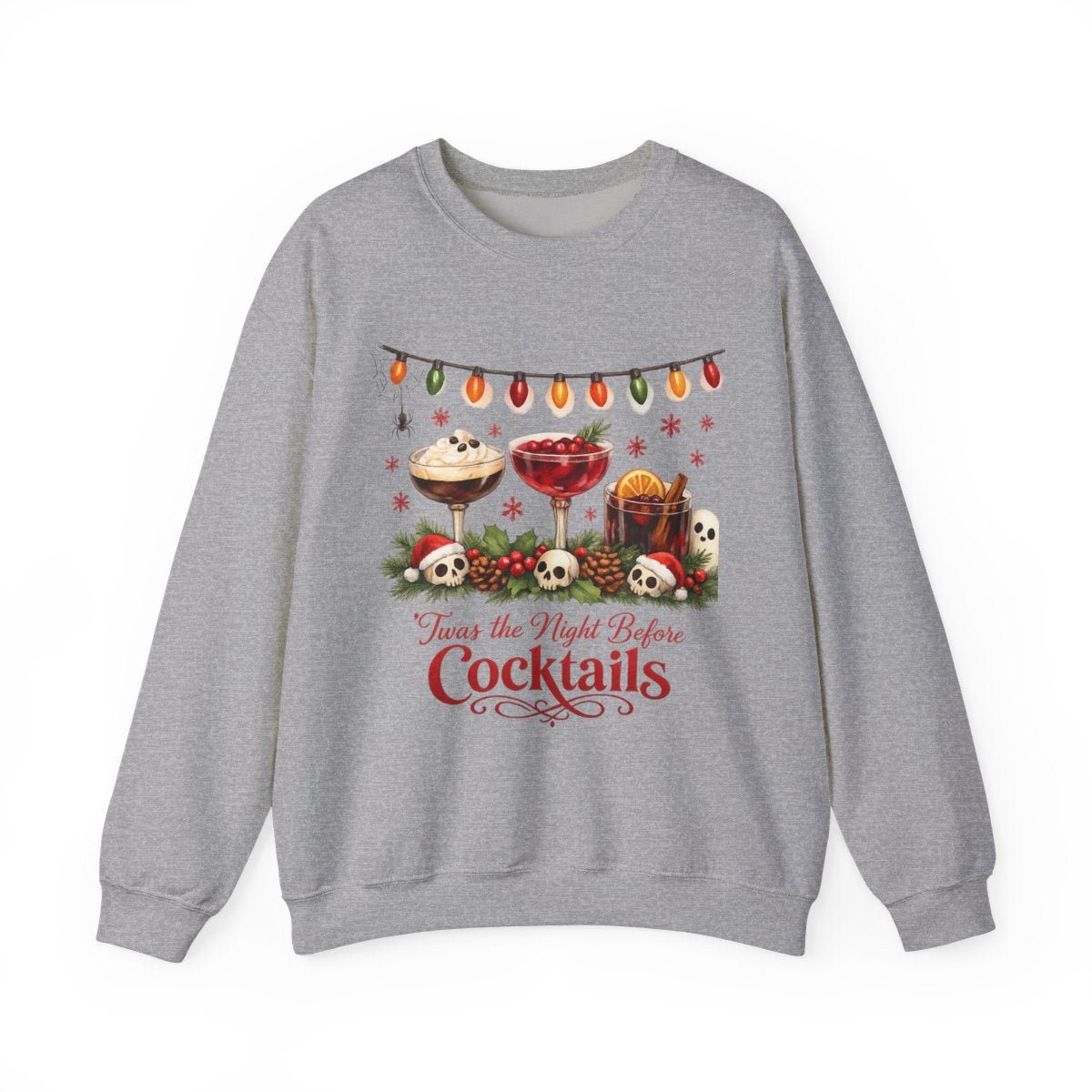 Making Spirits Fright Crewneck Sweatshirt — Spooky Christmas Holiday Graphic - Boo Crew Boutique