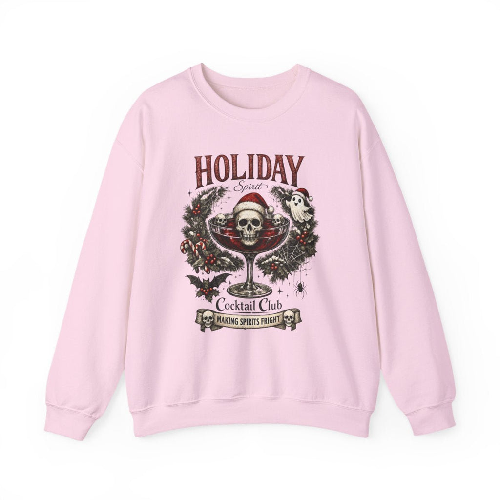 Holiday Cocktail Club Crewneck Sweatshirt — Festive Christmas Cocktail Graphic - Boo Crew Boutique