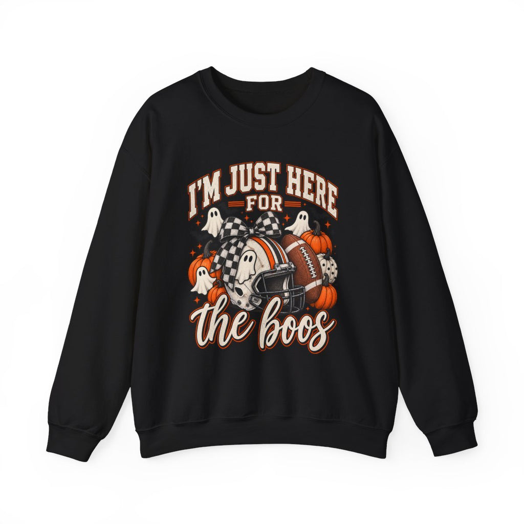 Halloween 'I'm Just Here for the Boos' Sweatshirt - Boo Crew Boutique