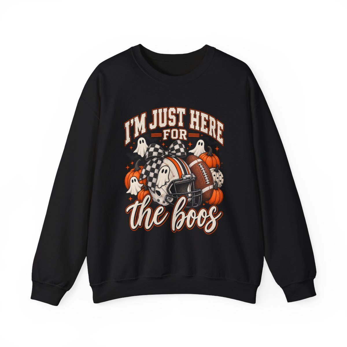 Halloween 'I'm Just Here for the Boos' Sweatshirt - Boo Crew Boutique