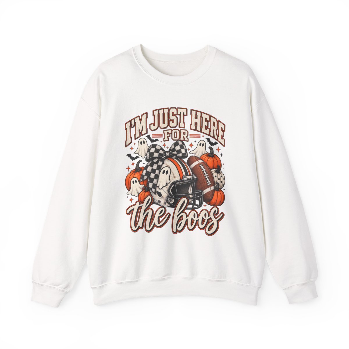 Halloween 'I'm Just Here for the Boos' Sweatshirt - Boo Crew Boutique