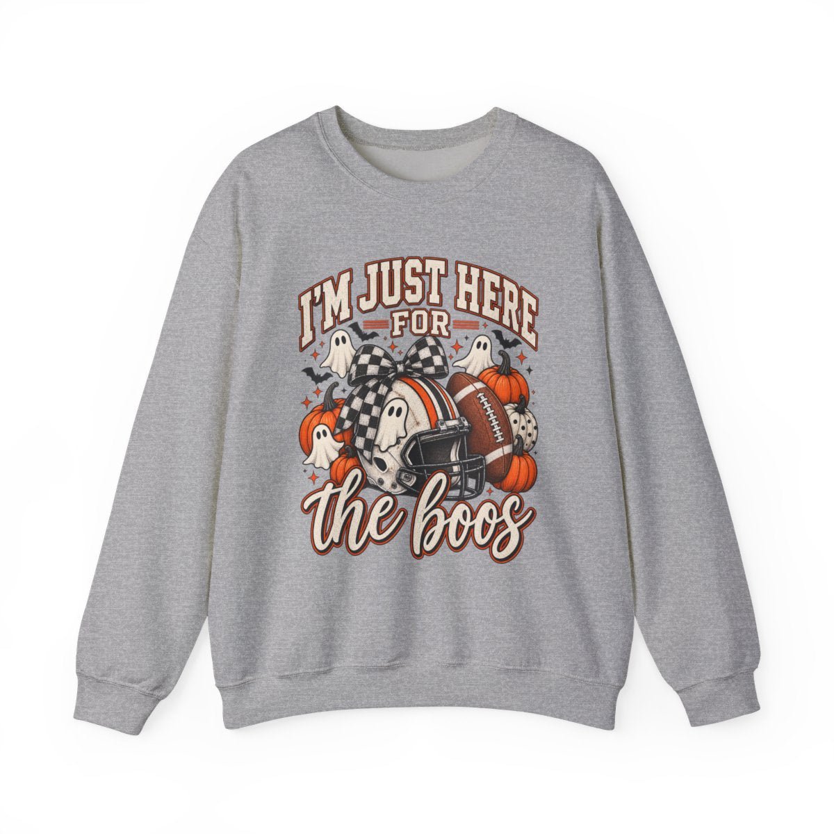 Halloween 'I'm Just Here for the Boos' Sweatshirt - Boo Crew Boutique