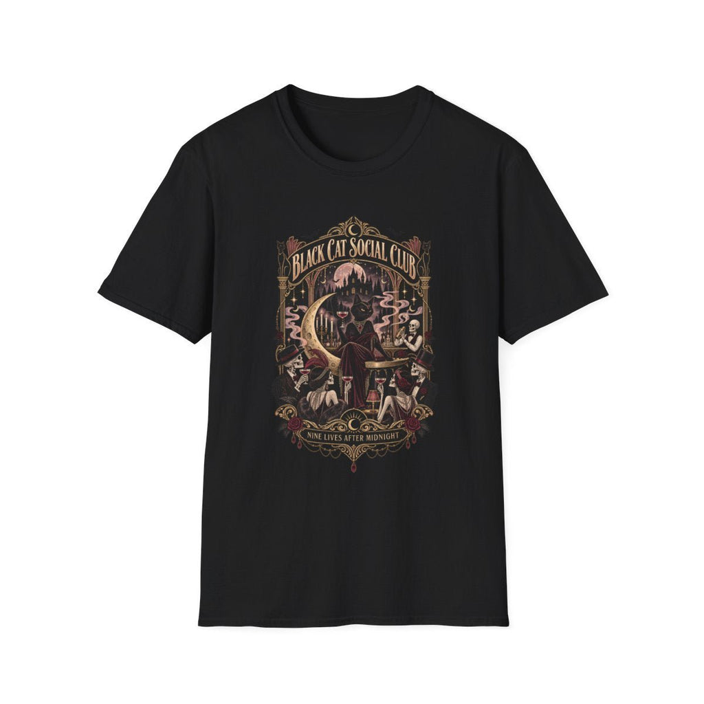 Black Cat Social Club Tee - Boo Crew Boutique