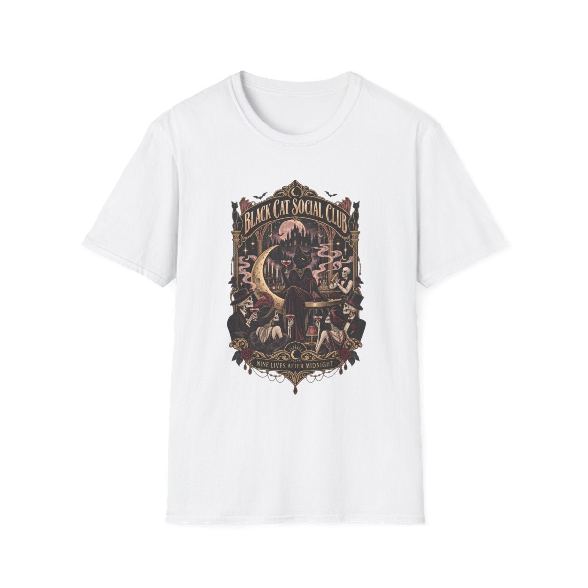 Black Cat Social Club Tee - Boo Crew Boutique