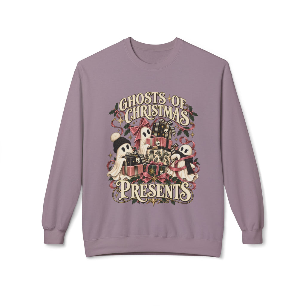 Ghosts of Christmas Presents Holiday Crewneck Sweatshirt - Boo Crew Boutique