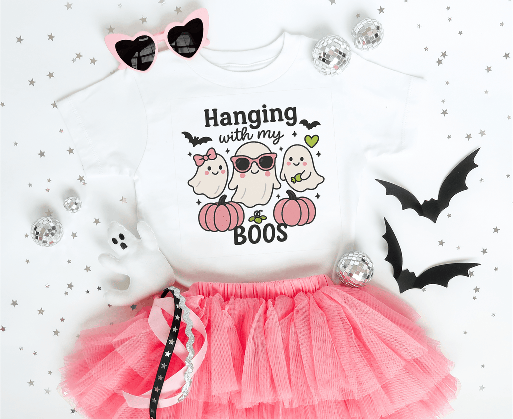 Hanging with My Boos Toddler Tee — Cute Ghost Halloween Shirt - Boo Crew Boutique