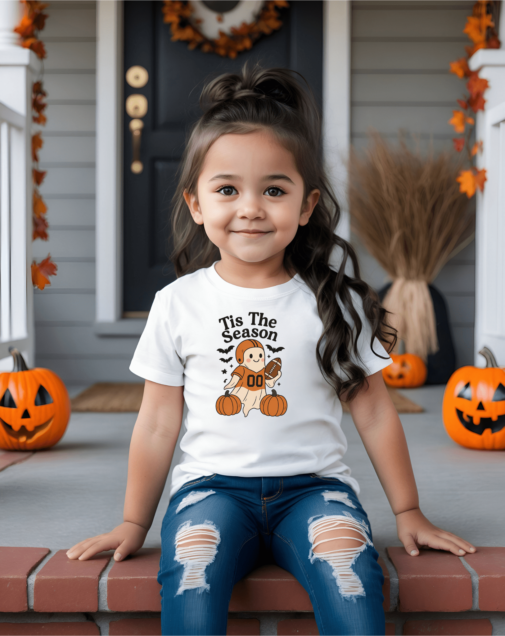 Toddler Tee - "Tis The Season" Pumpkin Football Sloth Fall Shirt - Boo Crew Boutique
