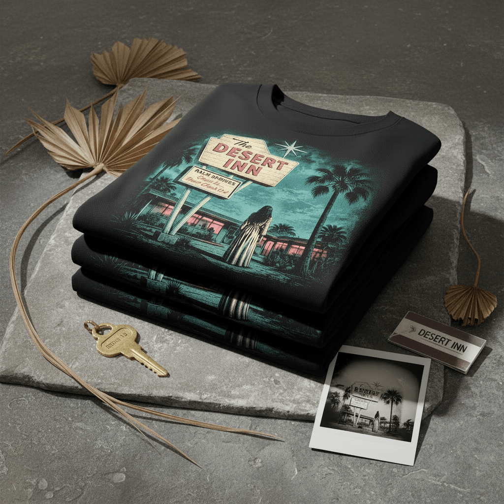 Retro Palm Springs Motel Vintage Sign Tee - Boo Crew Boutique