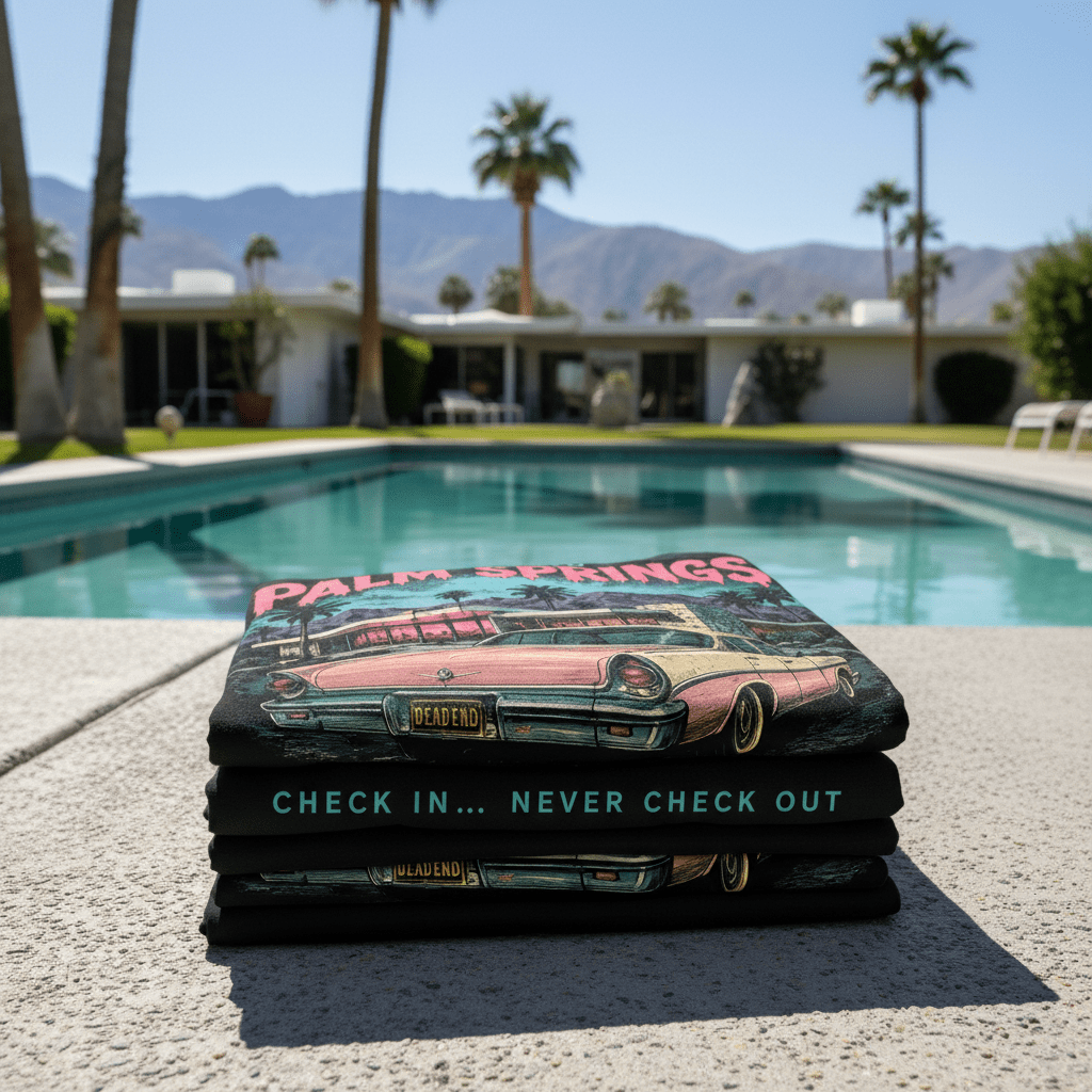 Welcome to Palm Springs T-Shirt — Retro Palm Trees & Vintage Car Tee - Boo Crew Boutique