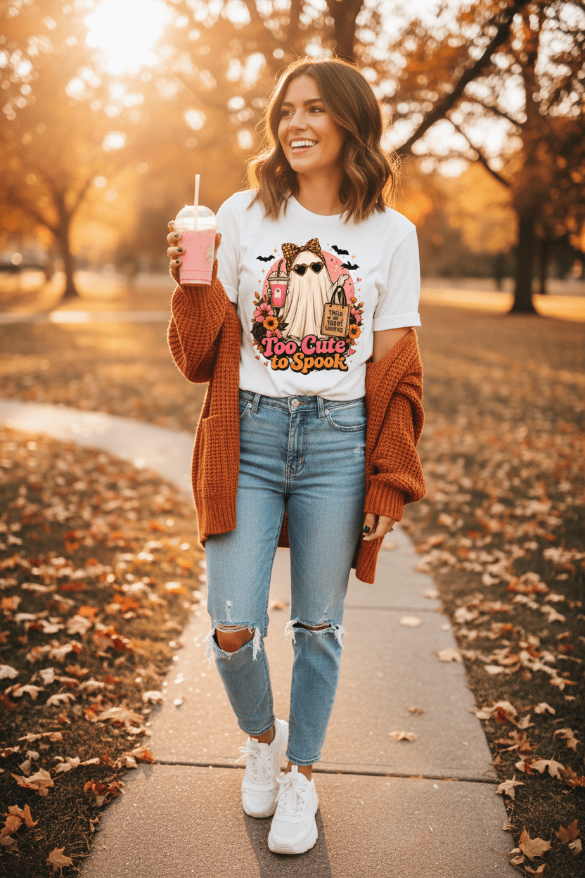 Too Cute To Spook Halloween T-Shirt - Boo Crew Boutique