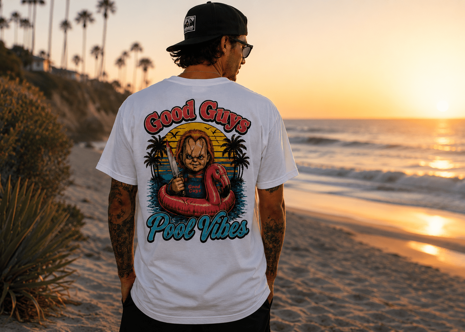 “Want to Play?” Chucky Back Image - Boo Crew Boutique