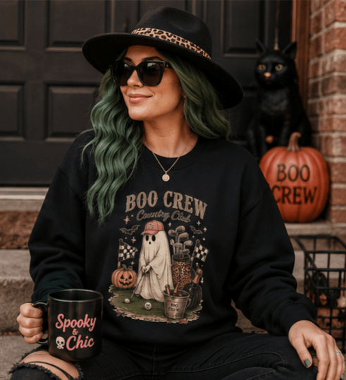 Boo Crew Country Club Crewneck Sweatshirt - Boo Crew Boutique