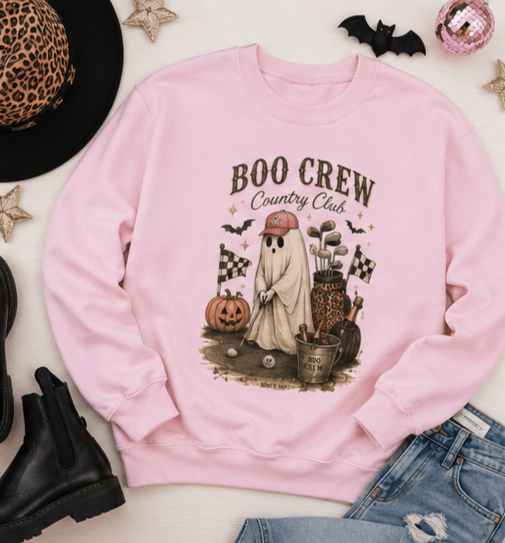 Boo Crew Country Club Crewneck Sweatshirt - Boo Crew Boutique