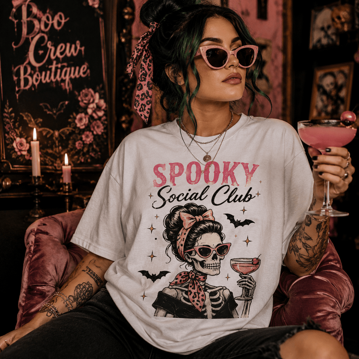 Spooky Social Club T-Shirt - Boo Crew Boutique