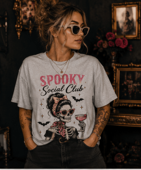 Spooky Social Club T-Shirt - Boo Crew Boutique