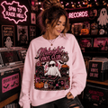Midnight Vinyl Club Sweatshirt — Retro DJ Ghost Halloween Crewneck - Boo Crew Boutique