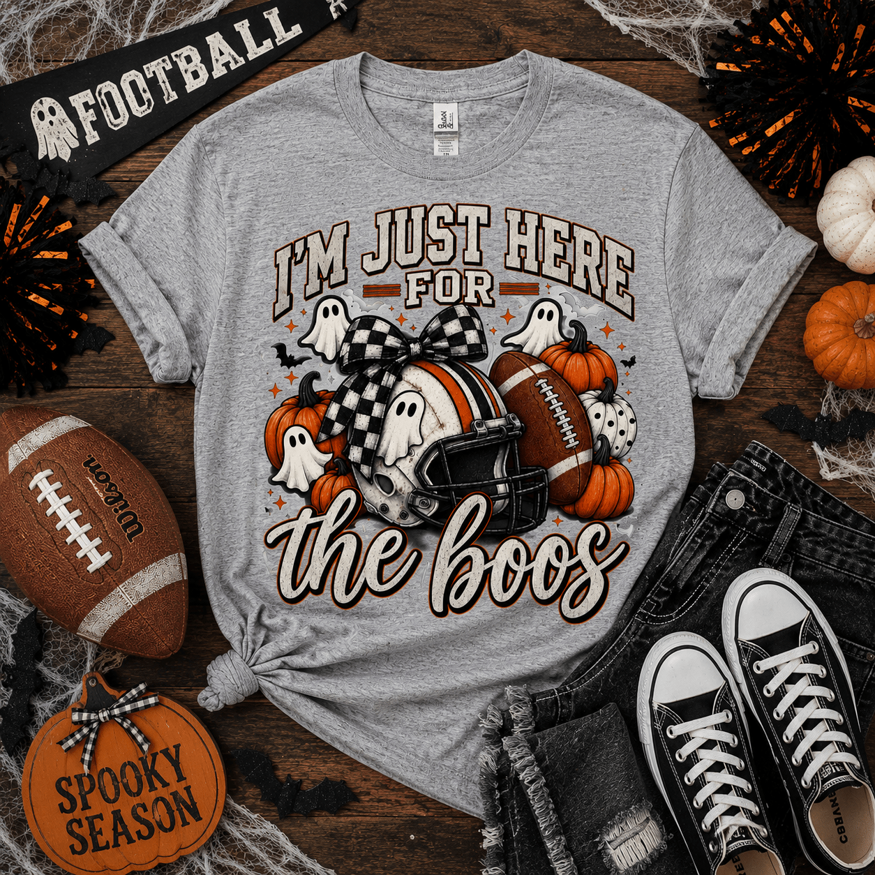 Halloween 'I'm Just Here for the Boos' T-Shirt - Boo Crew Boutique