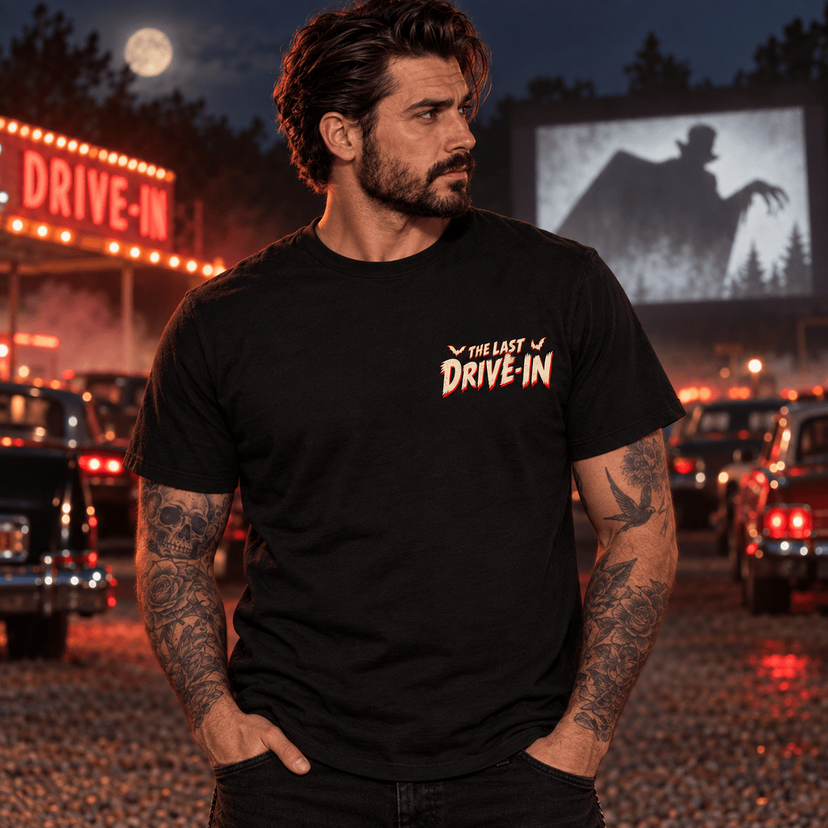 The Last Drive-In Horror Tee - Boo Crew Boutique