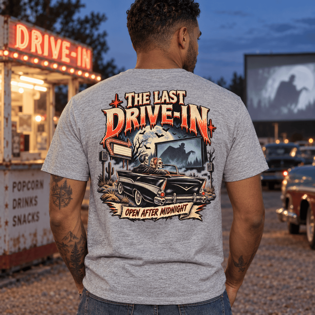 The Last Drive-In Horror Tee - Boo Crew Boutique
