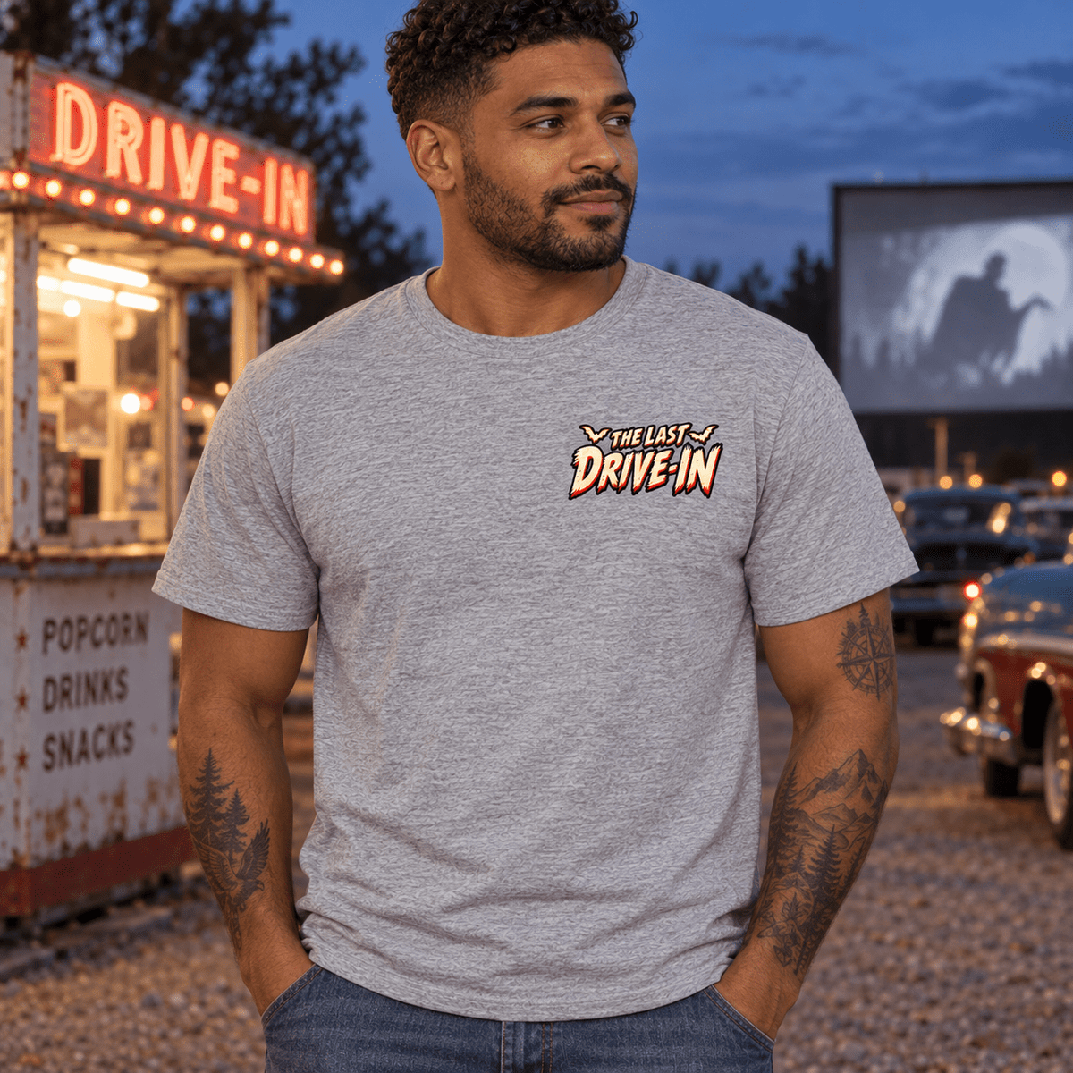 The Last Drive-In Horror Tee - Boo Crew Boutique