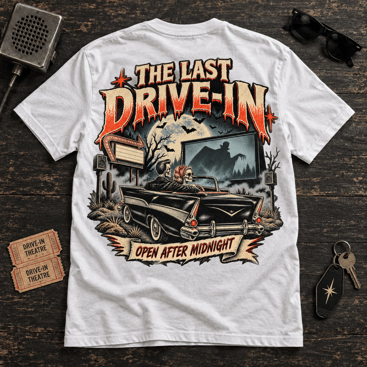 The Last Drive-In Horror Tee - Boo Crew Boutique
