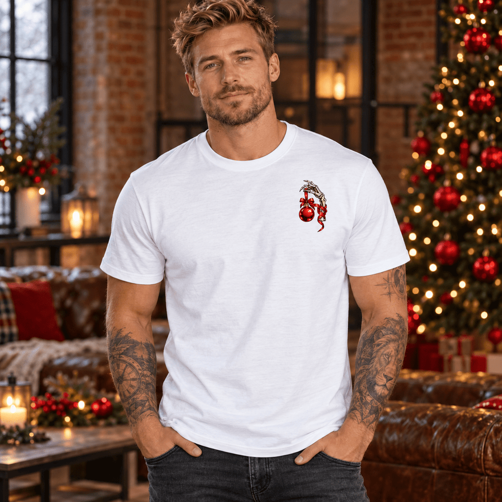 Dead Inside Festive Outside Men's Christmas Tee - Boo Crew Boutique