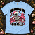 Jolly to the Bone Skeleton Christmas Tee - Boo Crew Boutique