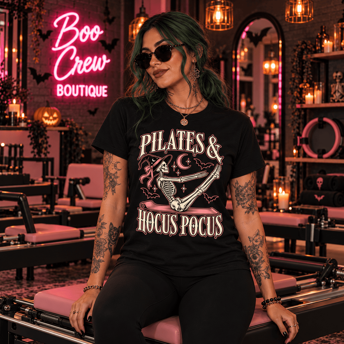 Pilates & Hocus Pocus Halloween Tee - Boo Crew Boutique
