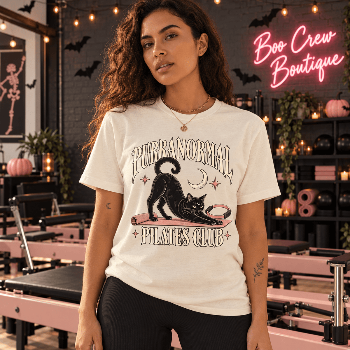 Purranormal Pilates Club Halloween Tee - Boo Crew Boutique