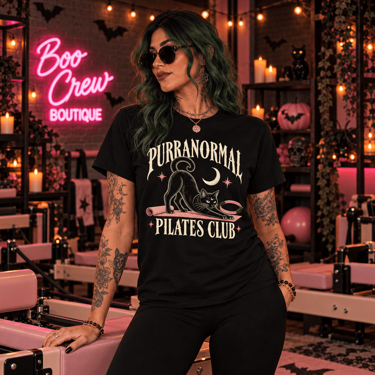 Purranormal Pilates Club Halloween Tee - Boo Crew Boutique