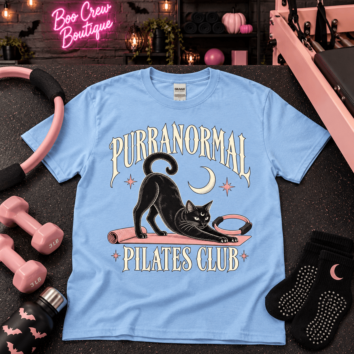 Purranormal Pilates Club Halloween Tee - Boo Crew Boutique