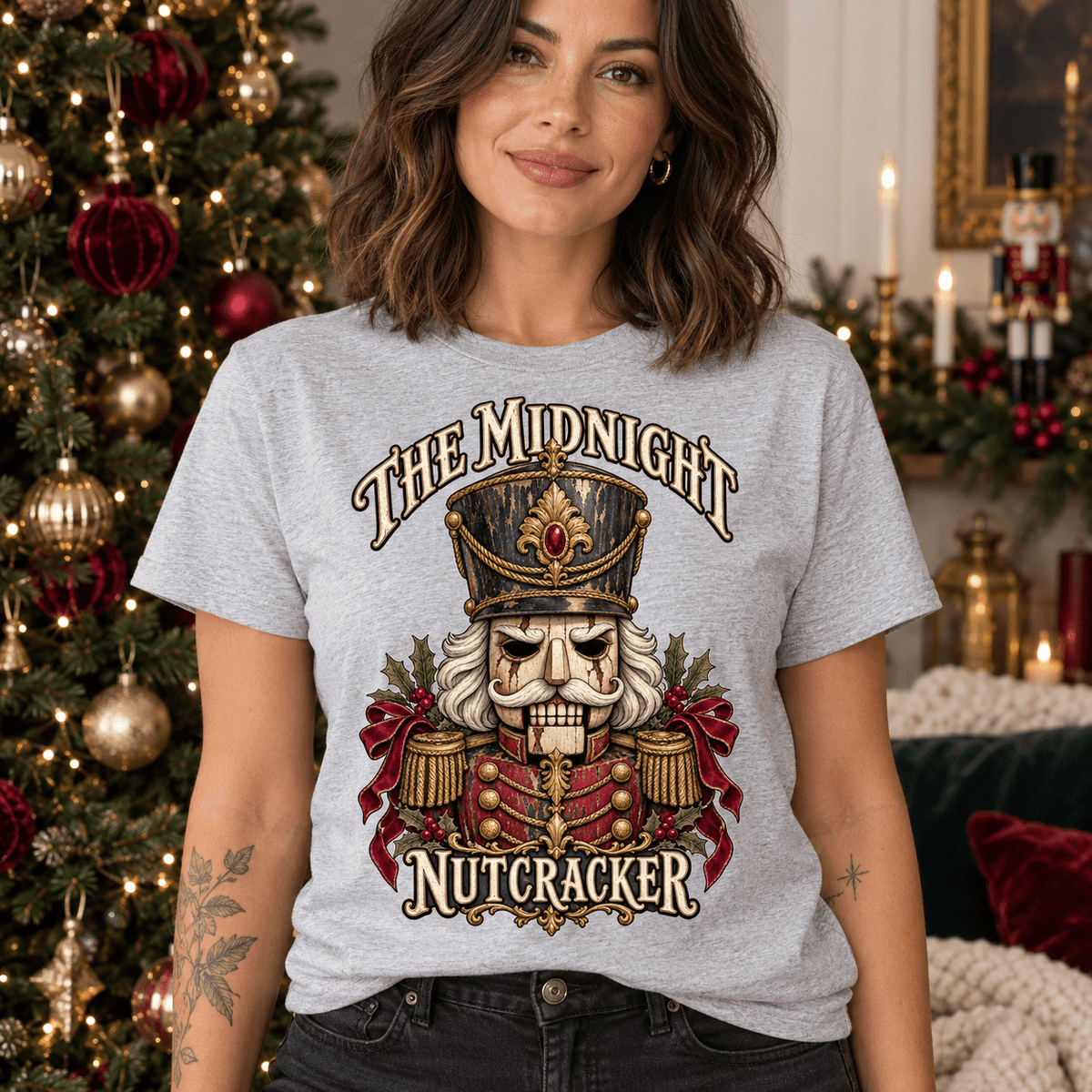 The Midnight Nutcracker Christmas T-Shirt - Boo Crew Boutique