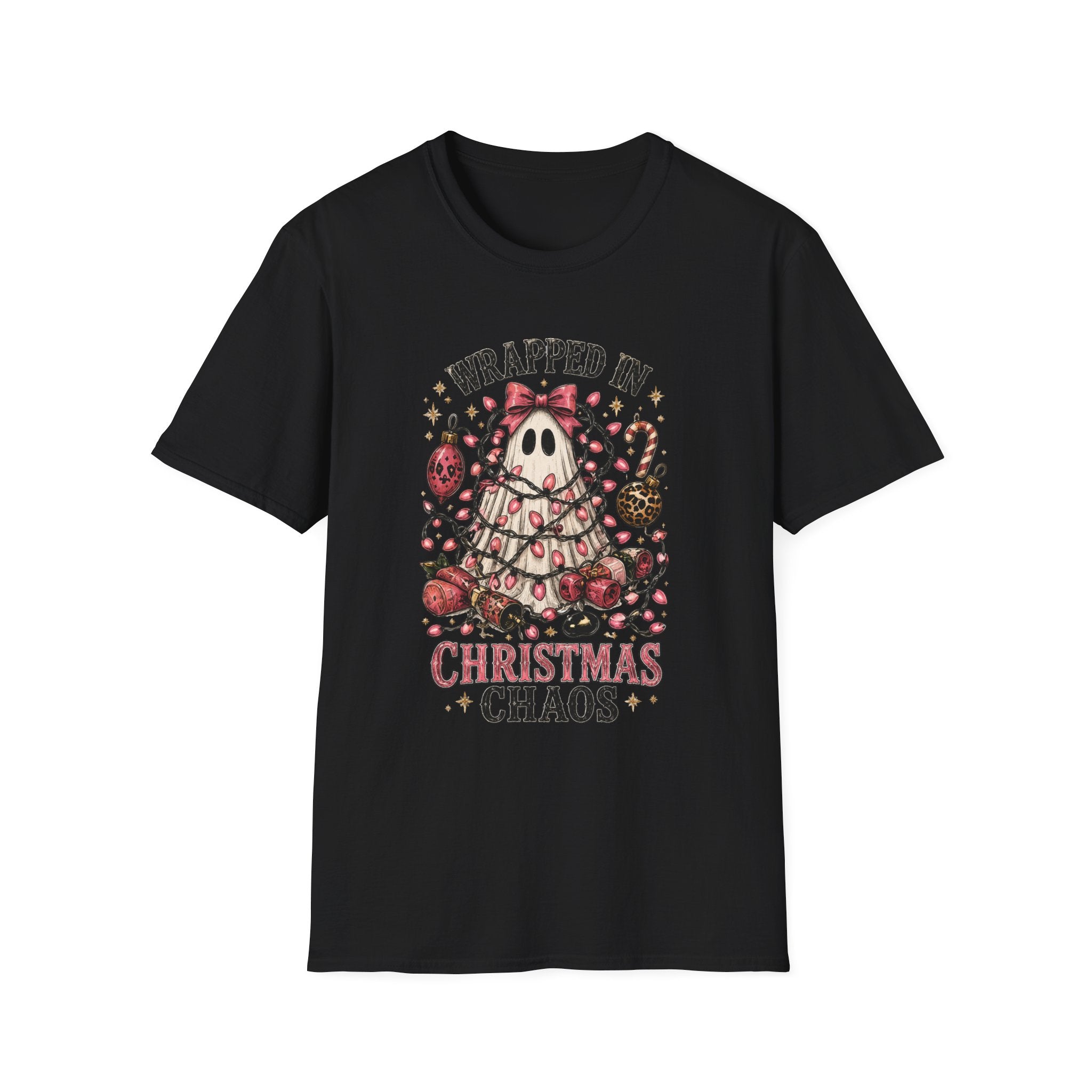 Wrapped in Christmas Chaos Tee - Boo Crew Boutique