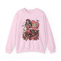 Valentine Skull Heart Crewneck Sweatshirt — "I'm Yours No Returns" Gothic Love Pullover