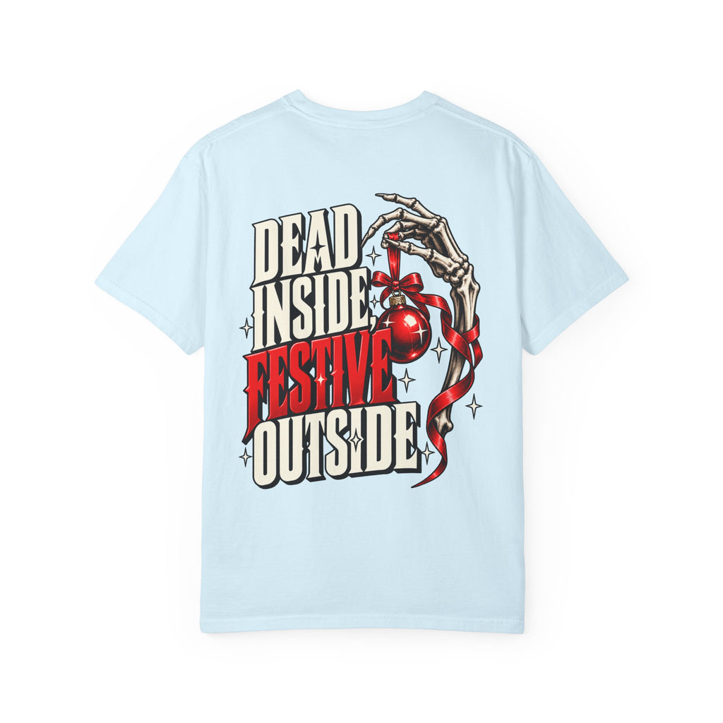 Dead Inside Festive Outside Men's Christmas Tee - Boo Crew Boutique