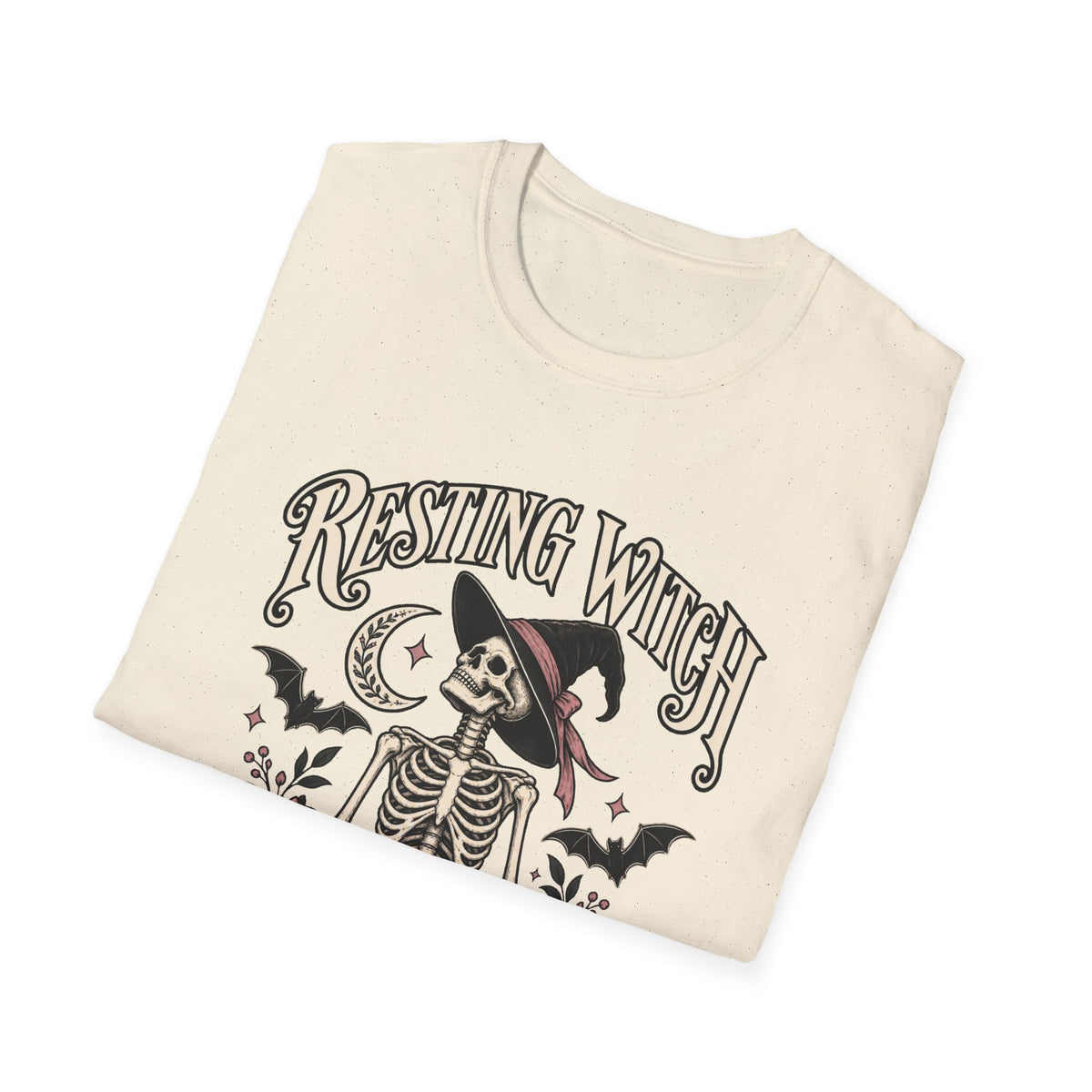Resting Witch Face Skeleton Yoga Halloween T-Shirt - Boo Crew Boutique