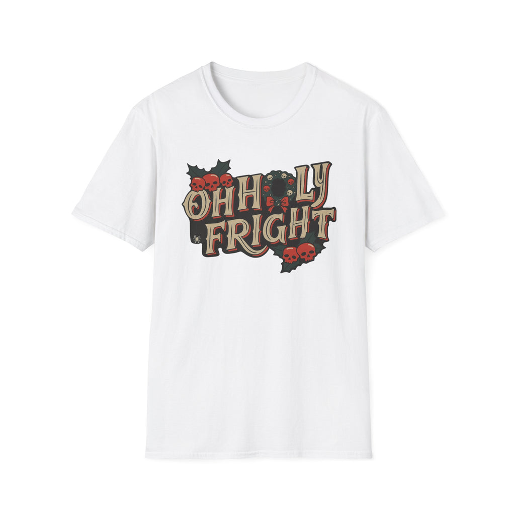 Merry Creepmas Tee, Spooky Xmas Shirt, Oh Holly Fright Tee, Xmas Horror Top, Party Tee, Gift for Horror Fan - Boo Crew Boutique