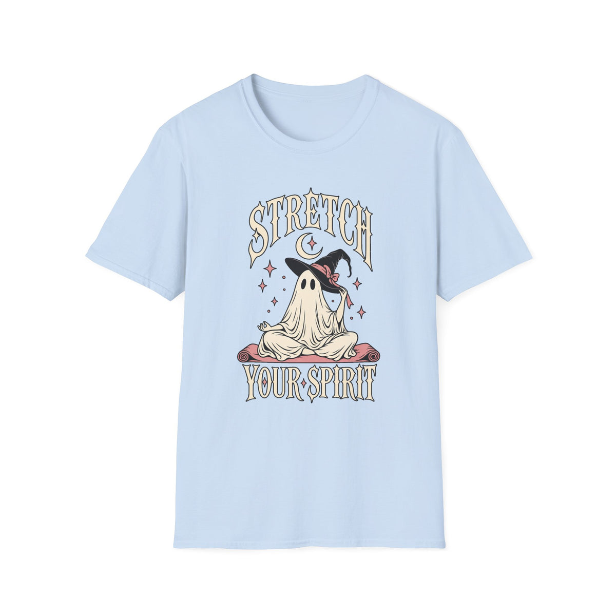 Stretch Your Spirit Ghost T-Shirt — Cute Witchy Halloween Graphic Tee - Boo Crew Boutique
