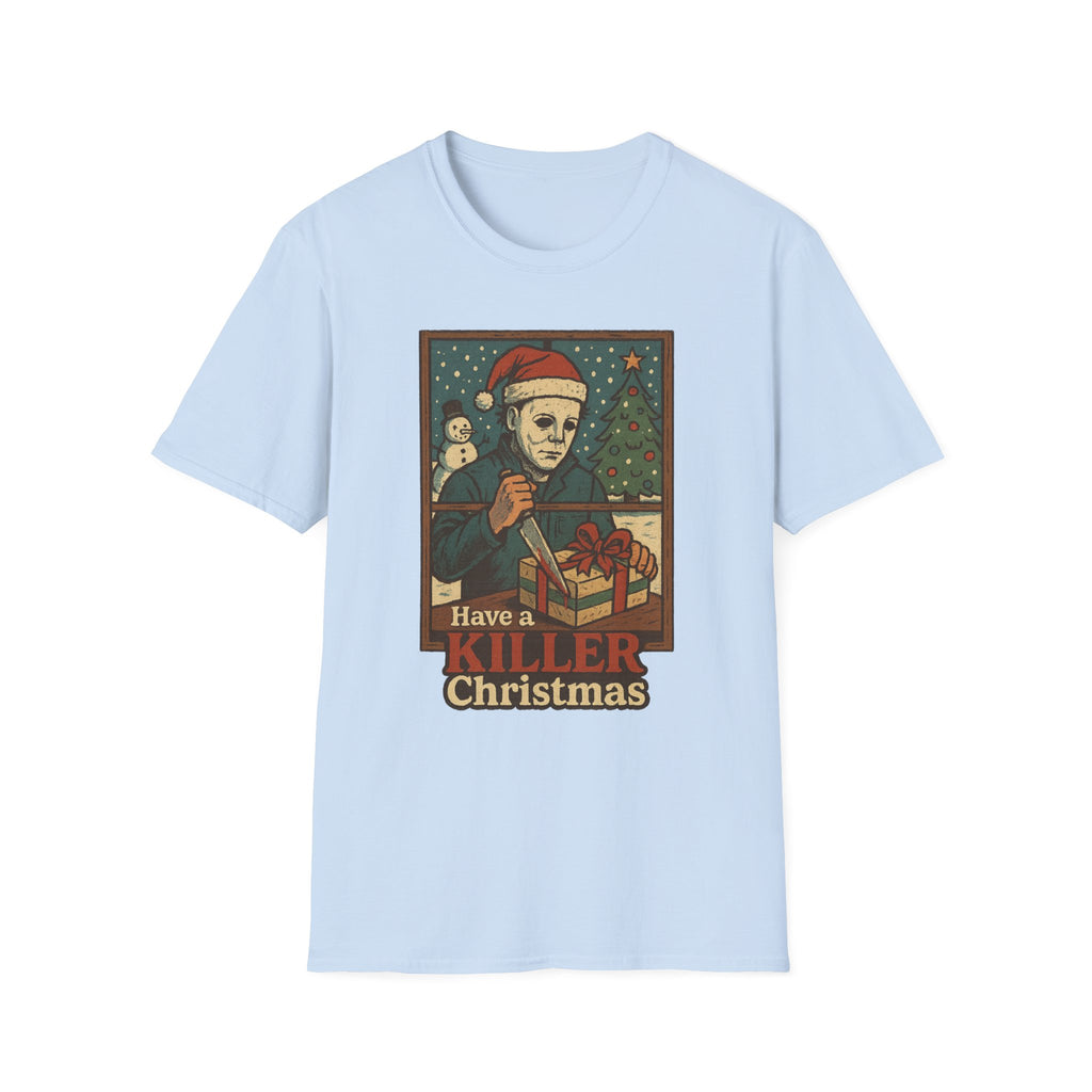 Killer Christmas T-Shirt | Michael Myers Holiday Tee, Fun Christmas Gift, Horror Fan Apparel, Christmas Party Shirt, Unique Holiday Wear - Boo Crew Boutique