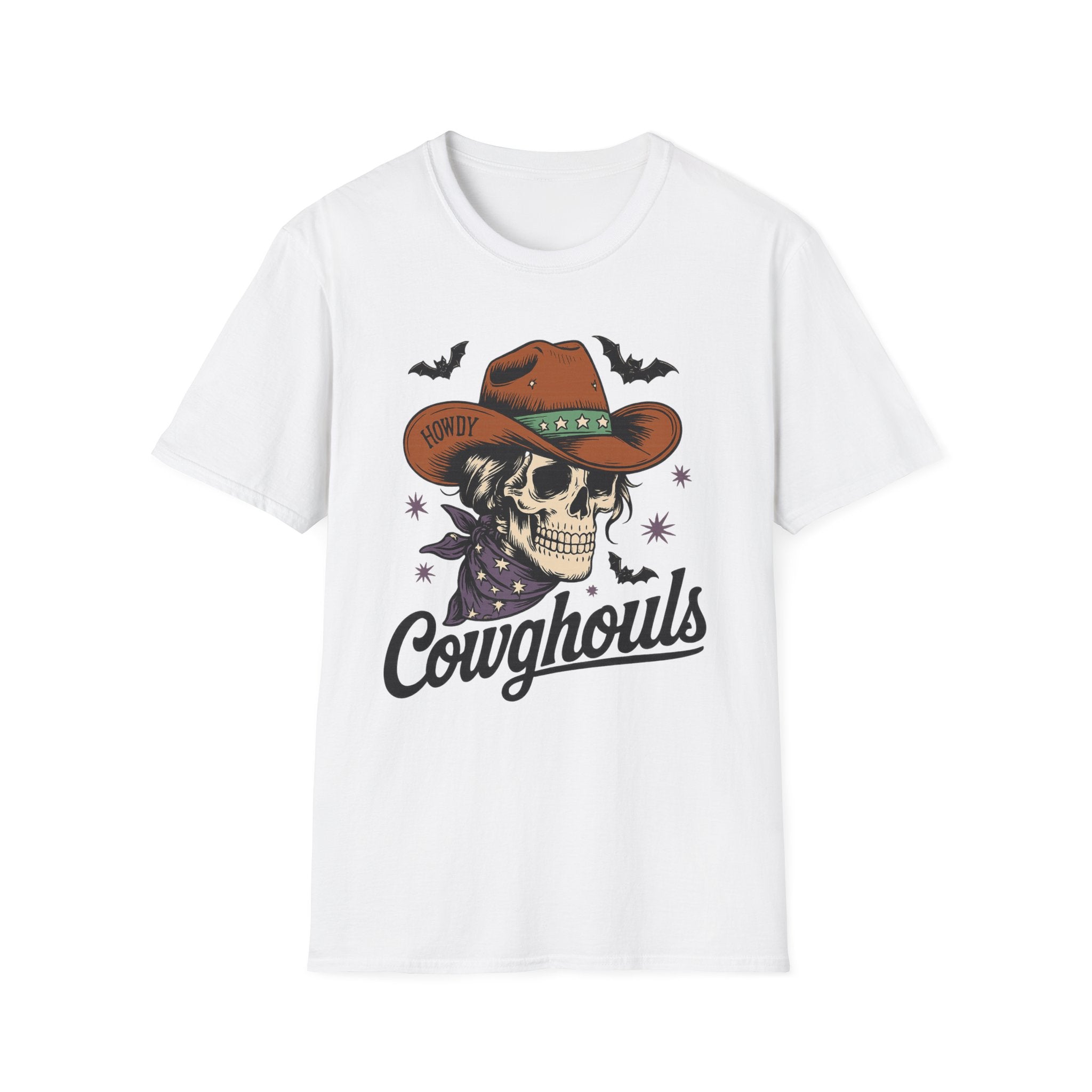 Cowghouls Skull Cowboy T-Shirt — Halloween Western Horror Tee