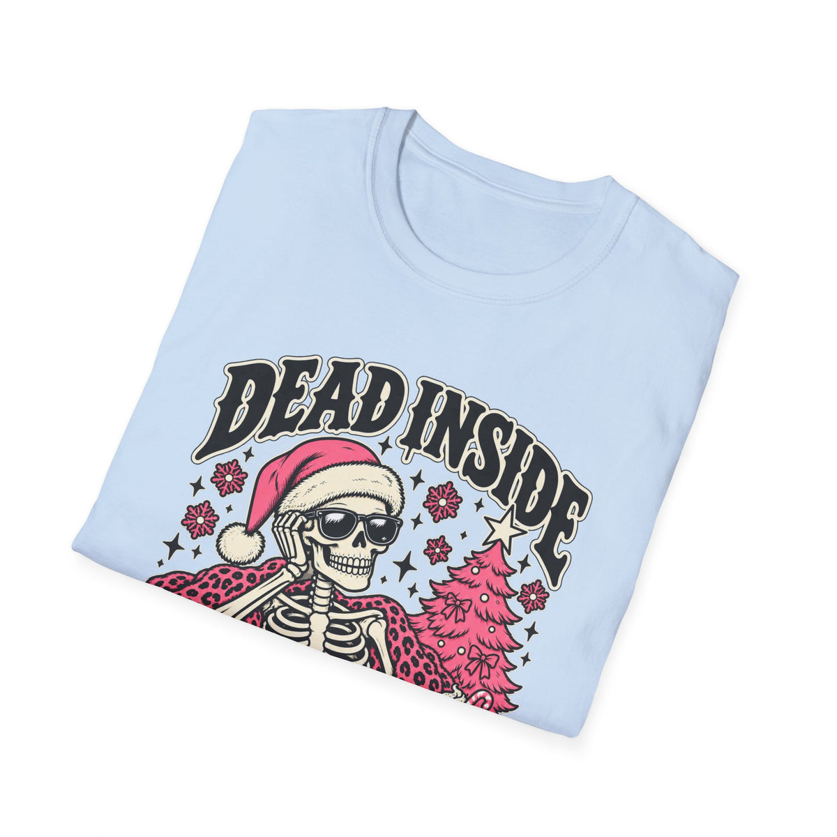 Jolly to the Bone Skeleton Christmas Tee - Boo Crew Boutique