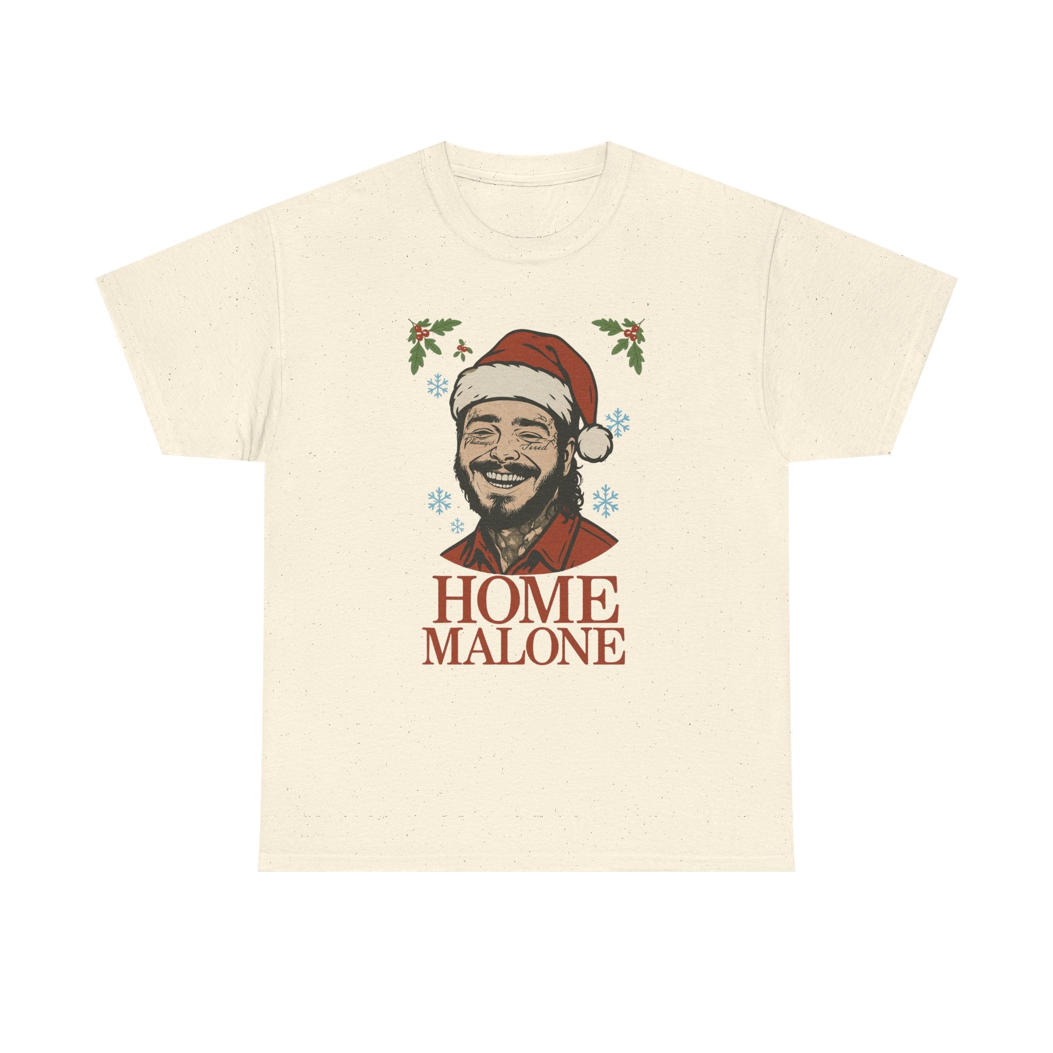 Home Malone Santa Tee | Christmas rapper holiday tee, Christmas Malone Tee, Gift for Music Lover