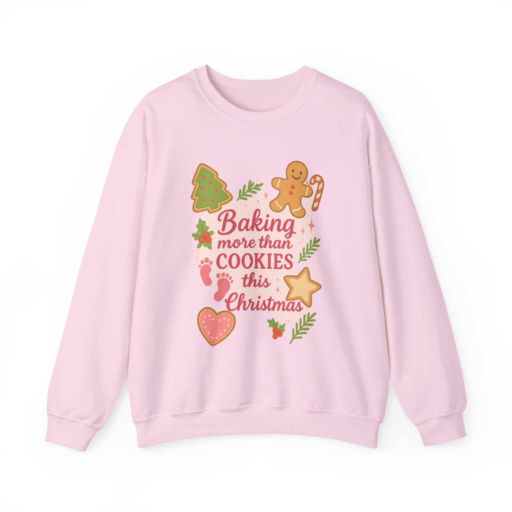 Baking More Than Cookies This Christmas Sweatshirt | Christmas Baking Crewneck, Gift for Expecting Mom